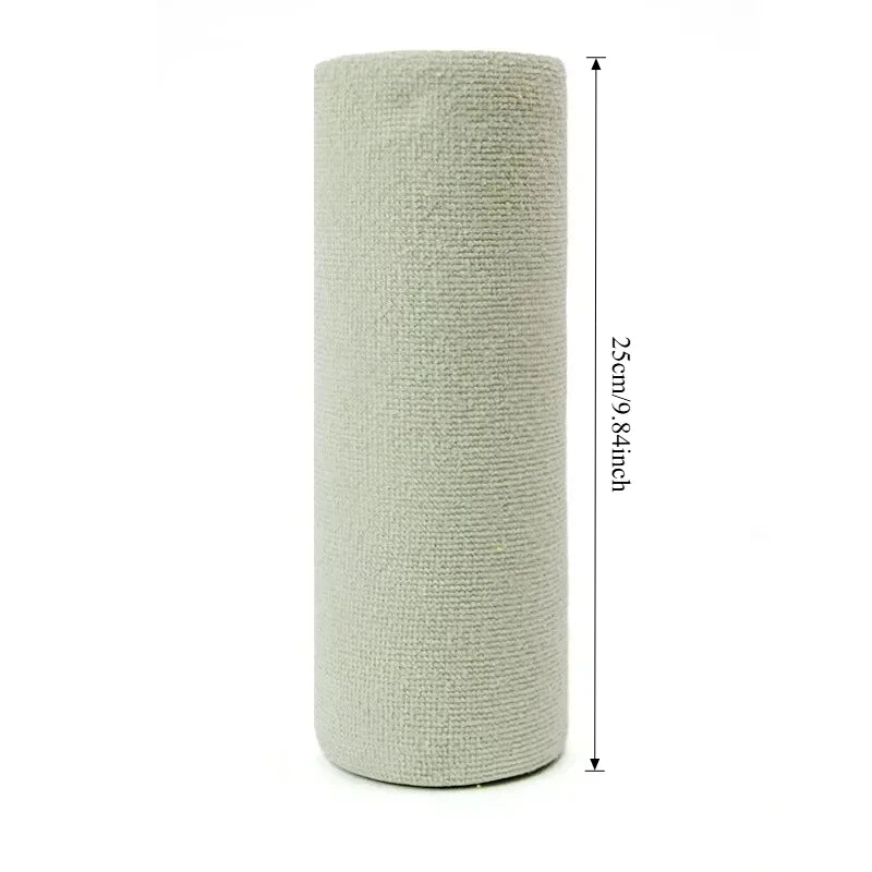 Reusable Microfiber Towel | Cleaning Wipe Household Kitchen Cloth Rolls | 1 Roll of 20 Sheets