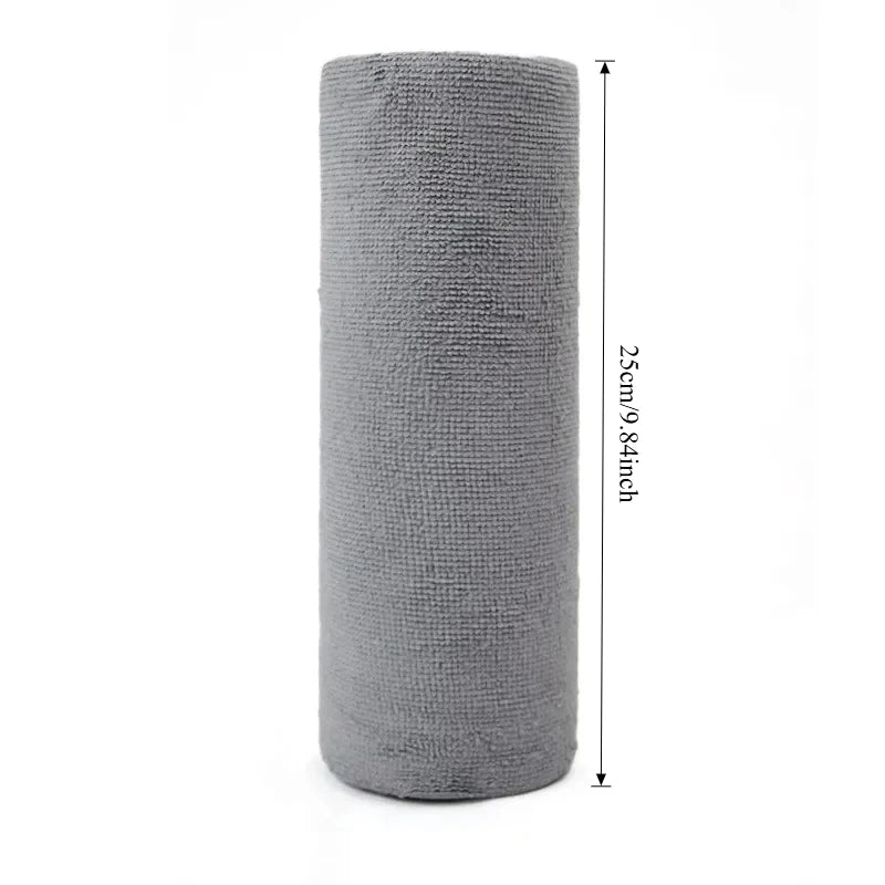 Reusable Microfiber Towel | Cleaning Wipe Household Kitchen Cloth Rolls | 1 Roll of 20 Sheets