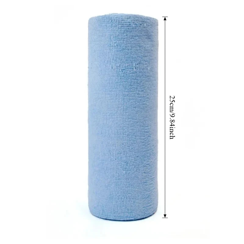 Reusable Microfiber Towel | Cleaning Wipe Household Kitchen Cloth Rolls | 1 Roll of 20 Sheets