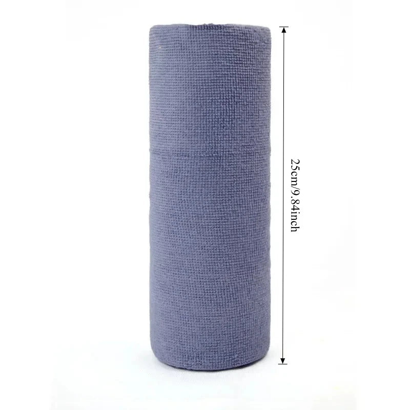 Reusable Microfiber Towel | Cleaning Wipe Household Kitchen Cloth Rolls | 1 Roll of 20 Sheets